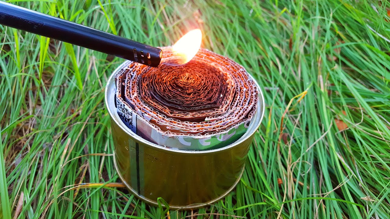 Как сделать мини горелку для походов