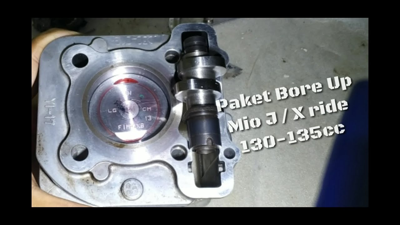 Paket Bore Up X ride Mio J 135cc,,, Modal irit, tarikkan Ngibrit! | Bore up 54