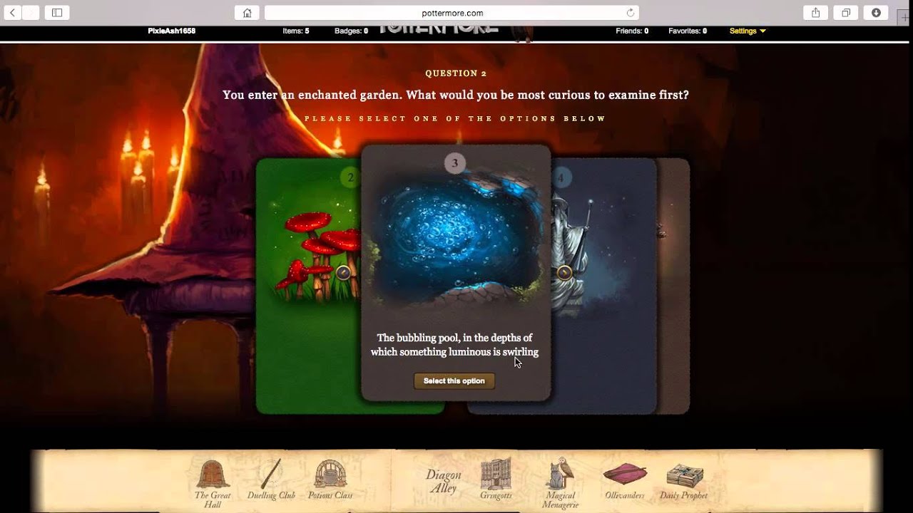 Pottermore Gameplay Episode #1
