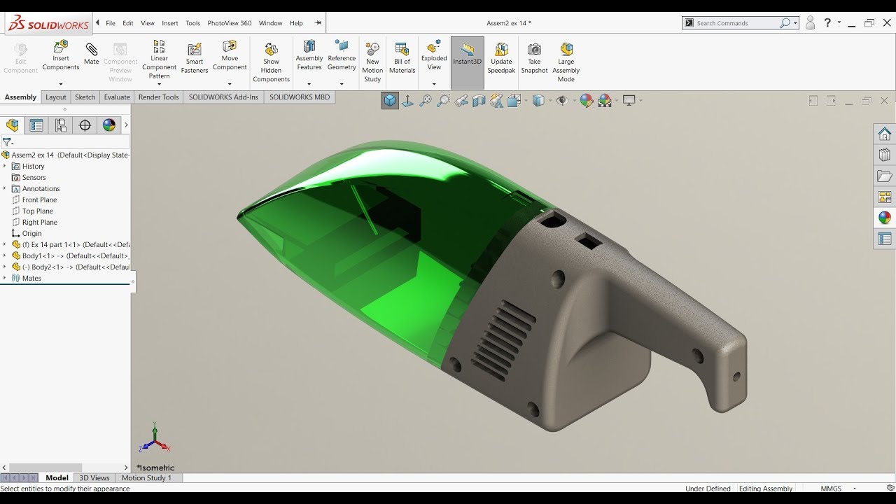 Solidworks Advanced Tutorial Exercise 14