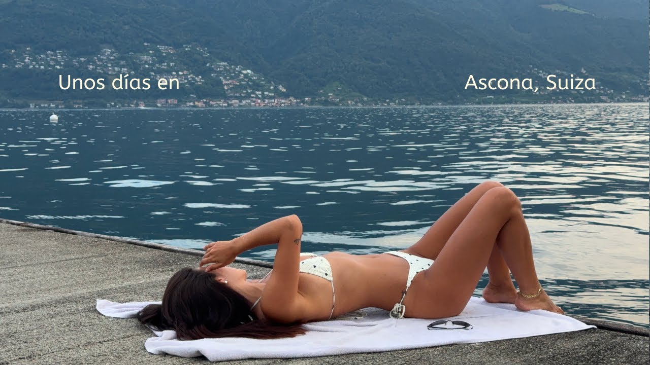 Agosto en Suiza y hago esquí acuático por primera vez