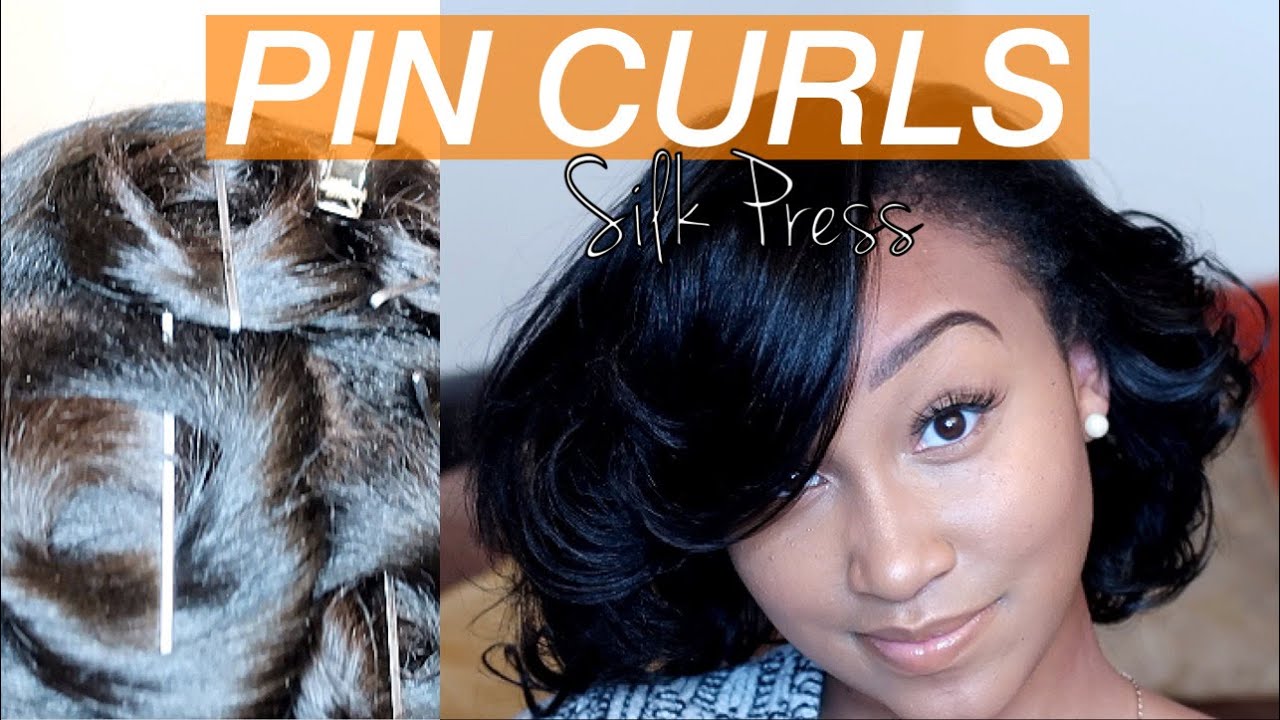 Pin Curls on Silk Press | How to Maintain Your Silk Press - NO HEAT