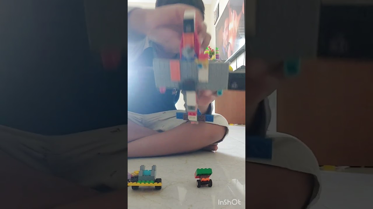 The Airport part 4..#Aeroplane#ShuttleBus#Luggagecarrier#Ladder#train...Srithan lego..