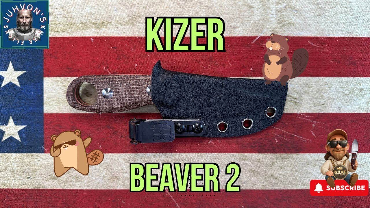 KIZER BEAVER 2: The Little Fixed Blade That Punches WAY Above Its Size! 🦫💪