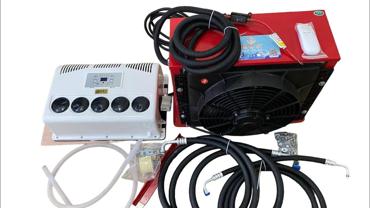 Điều hòa điện 24V lắp cho xe tải, xe khách, máy công trình. lh0911525168