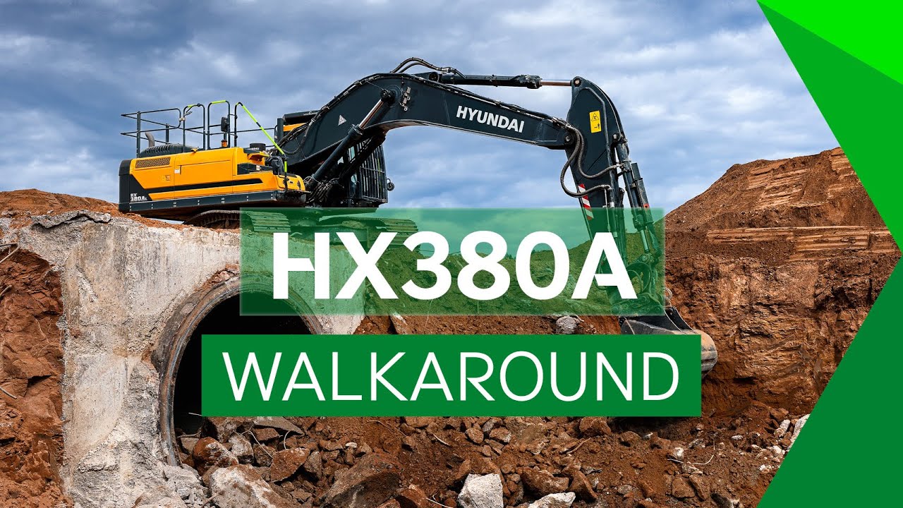 Walkaround of the HX380A Crawler Excavator | Hyundai Construction Equipment
