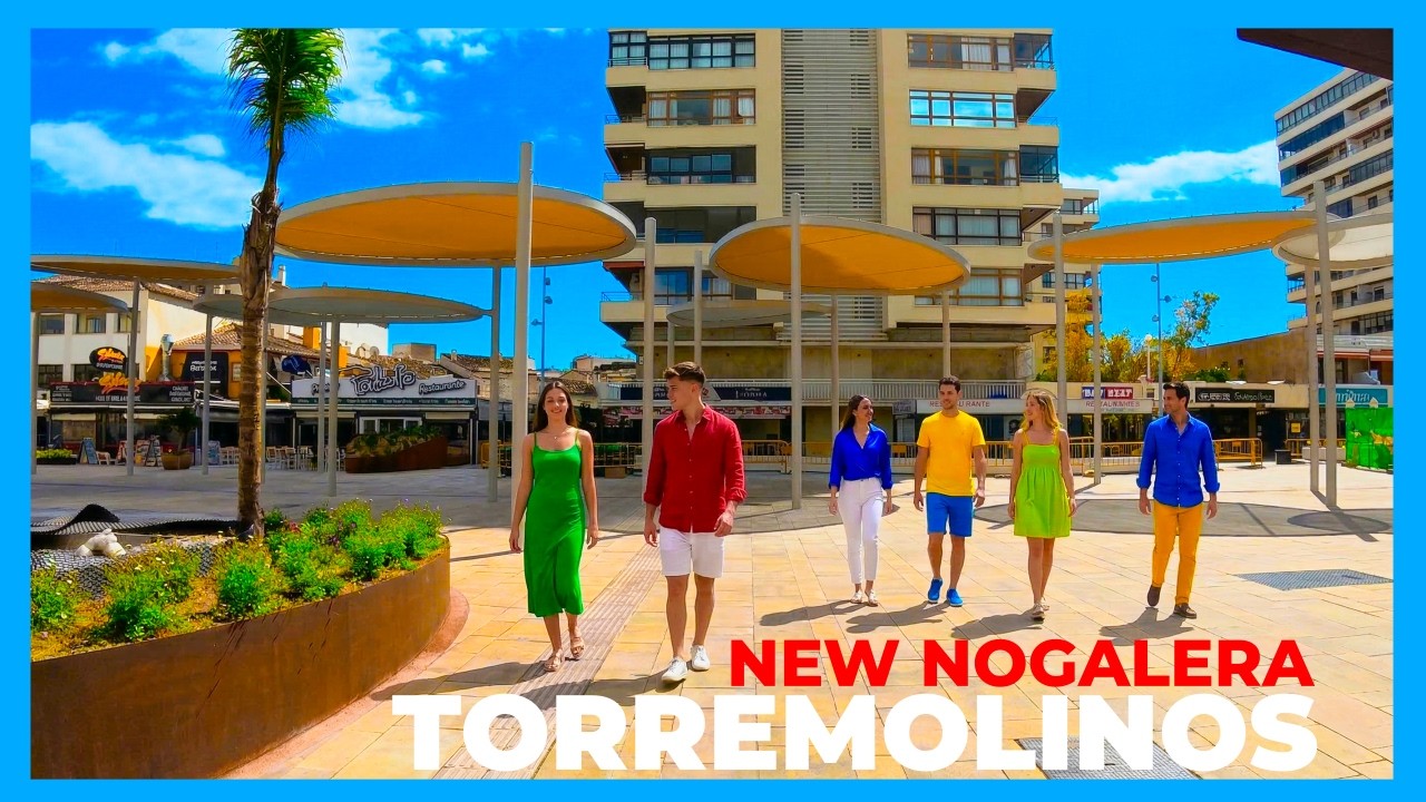Torremolinos Walking Tour 4K | New Nogalera Square – Costa del Sol Spain 2026