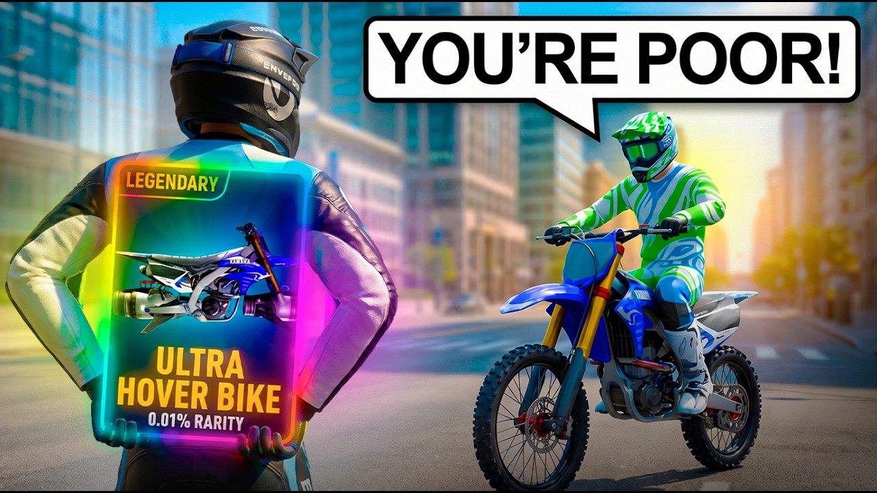 Я притворился новичком в мотокроссе.