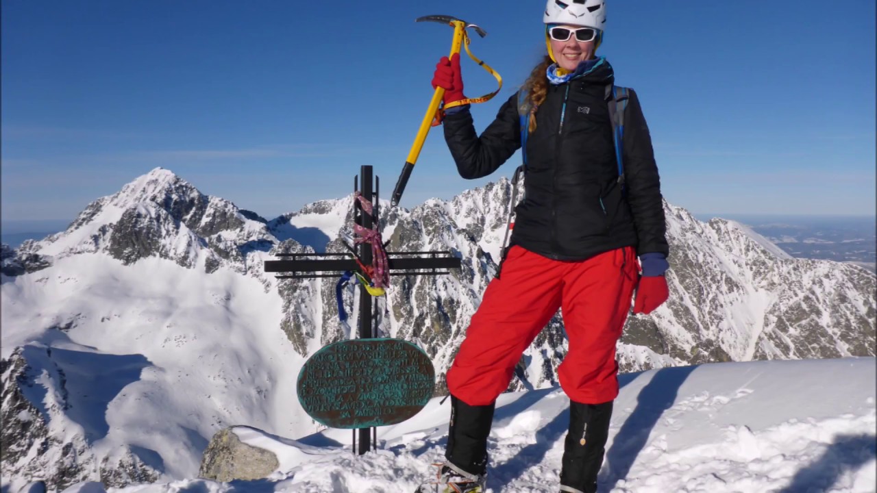 Sławkowski Szczyt / Slavkovský štít 2452 m n.p.m. Tatry Wysokie Zima