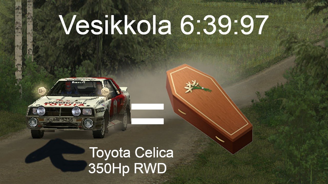 Richard Burns Rally 350HP DEATH TRAP Vesikkola stage attempt 6:39:97