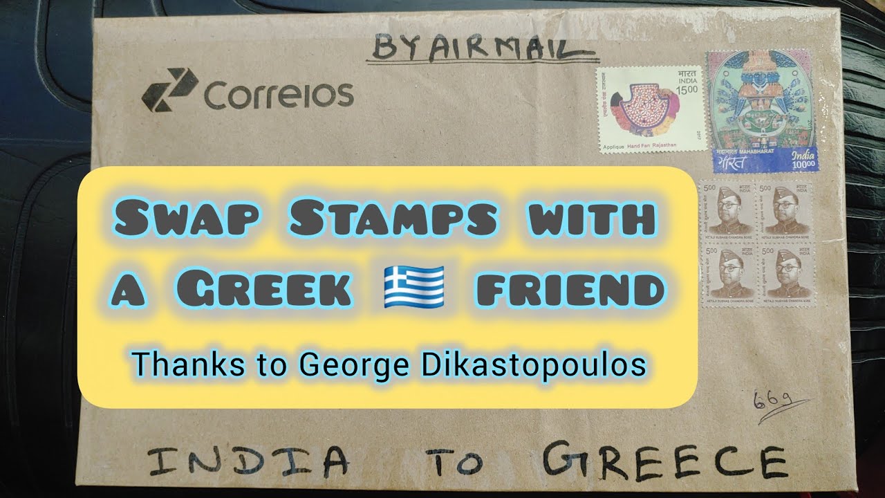 Today i Sent Some Stamps & MS to Mr. George Dikastopoulos | Greece 🇬🇷 | 13th OCT 2025 - 01:41pm