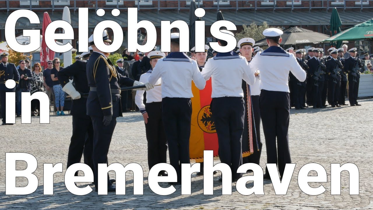 Über 100 Rekruten der Marineoperationsschule feiern Gelöbnis in Bremerhaven