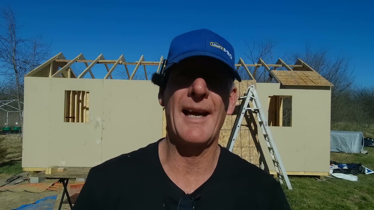 Our Property #786 The roof sheeting start to go on