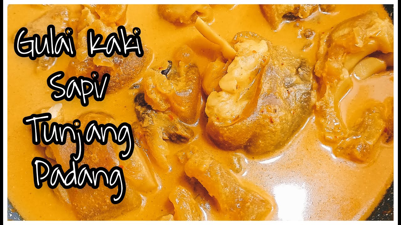 RESEP GULAI KAKI SAPI/TUNJANG BEREMPAH RESTO PADANG #idemasakan #resepgulaitunjangpadang #daycooking