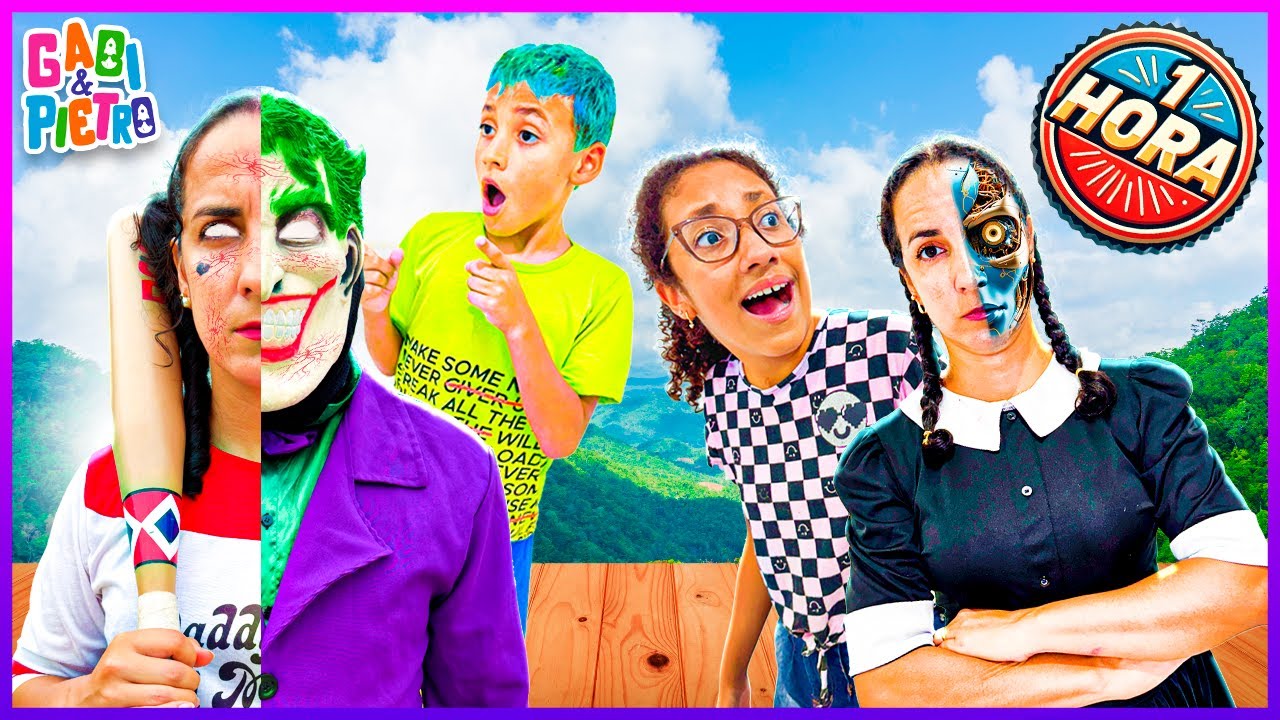 GABI, PIETRO E O CORINGA EM 1 HORA DE VIDEO