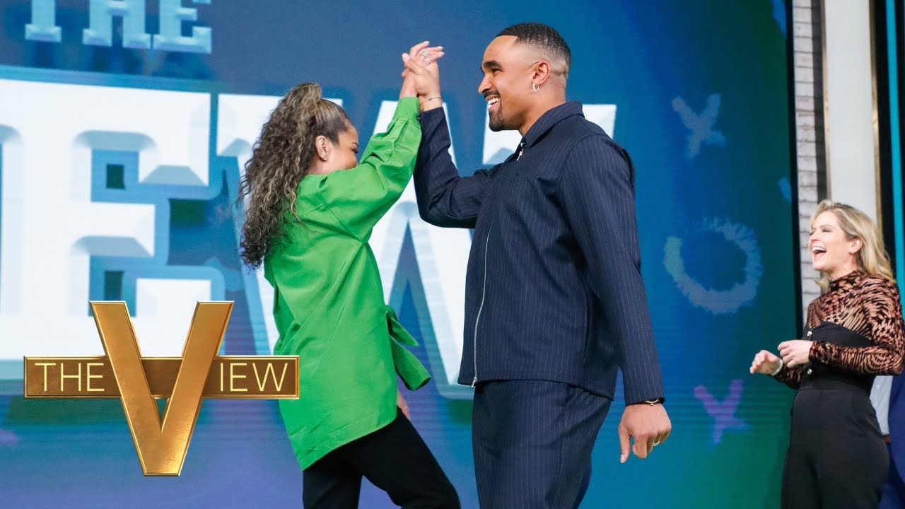 Jalen Hurts Hits The Field With ‘The View’ Co-Hosts