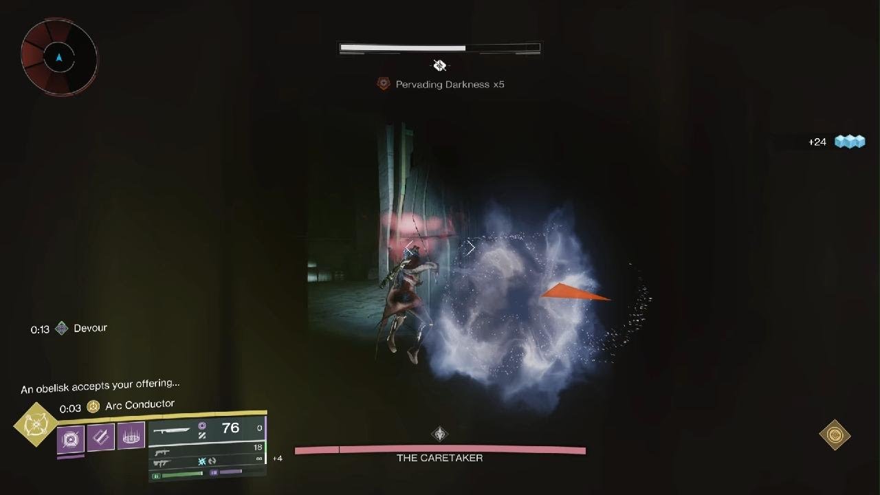 solo caretaker with scatter grenades