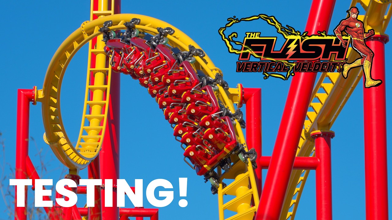 The Flash Vertical Velocity Consistent Test Runs November 2024 Six Flags Great Adventure