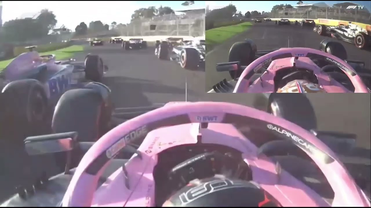Esteban Ocon & Pierre Gasly crash at Australian GP 2023