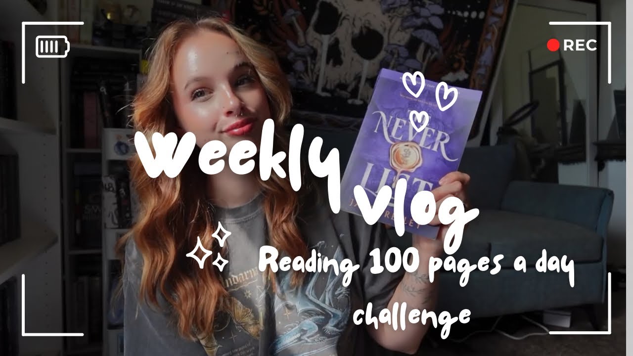 Reading a 100 pages a day challenge for a week 🗒️