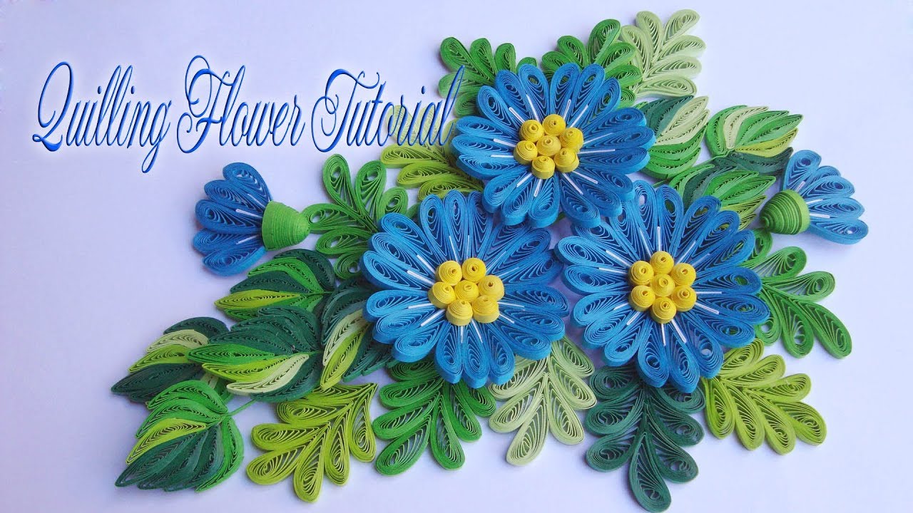 QUILLING FLOWER V4 TUTORIAL | DIY PAPER FLOWER HANDMADE DECORATION