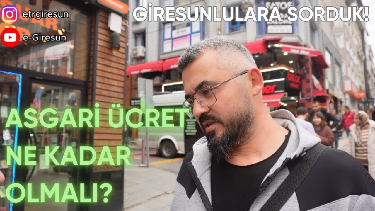 GİRESUN HALKINA SORDUK! ASGARİ ÜCRET NE KADAR OLMALI? e-Giresun