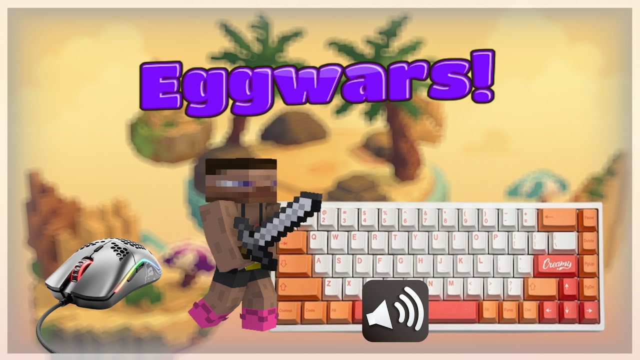 Keyboard + Mouse sounds ASMR | Cubecraft Eggwars