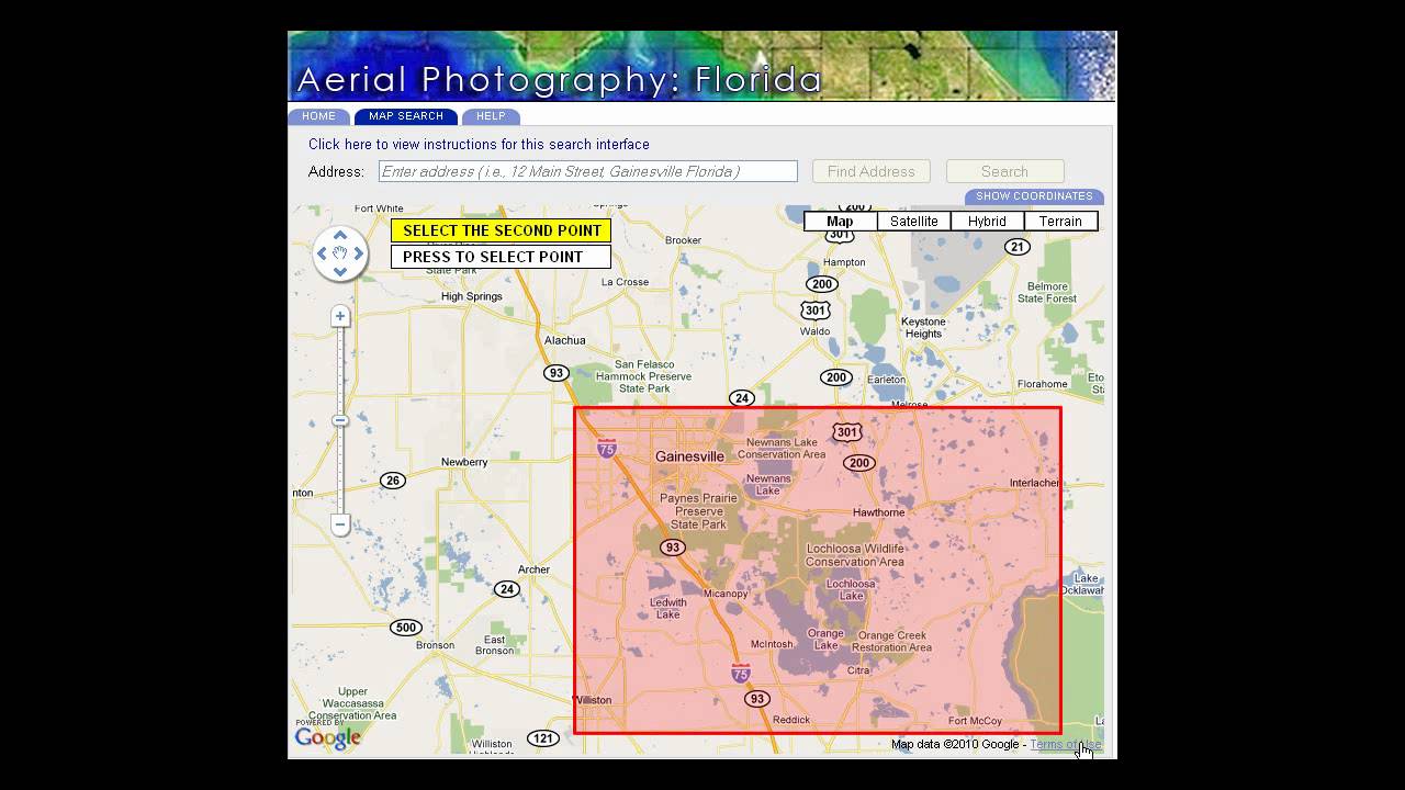Aerial Photography - Search by Area
