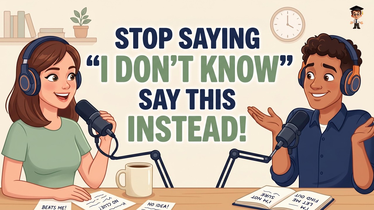 Stop Saying &ldquo;I DON&rsquo;T KNOW&rdquo; | 5 Natural English Phrases Native Speakers Use | Easy English Podcast