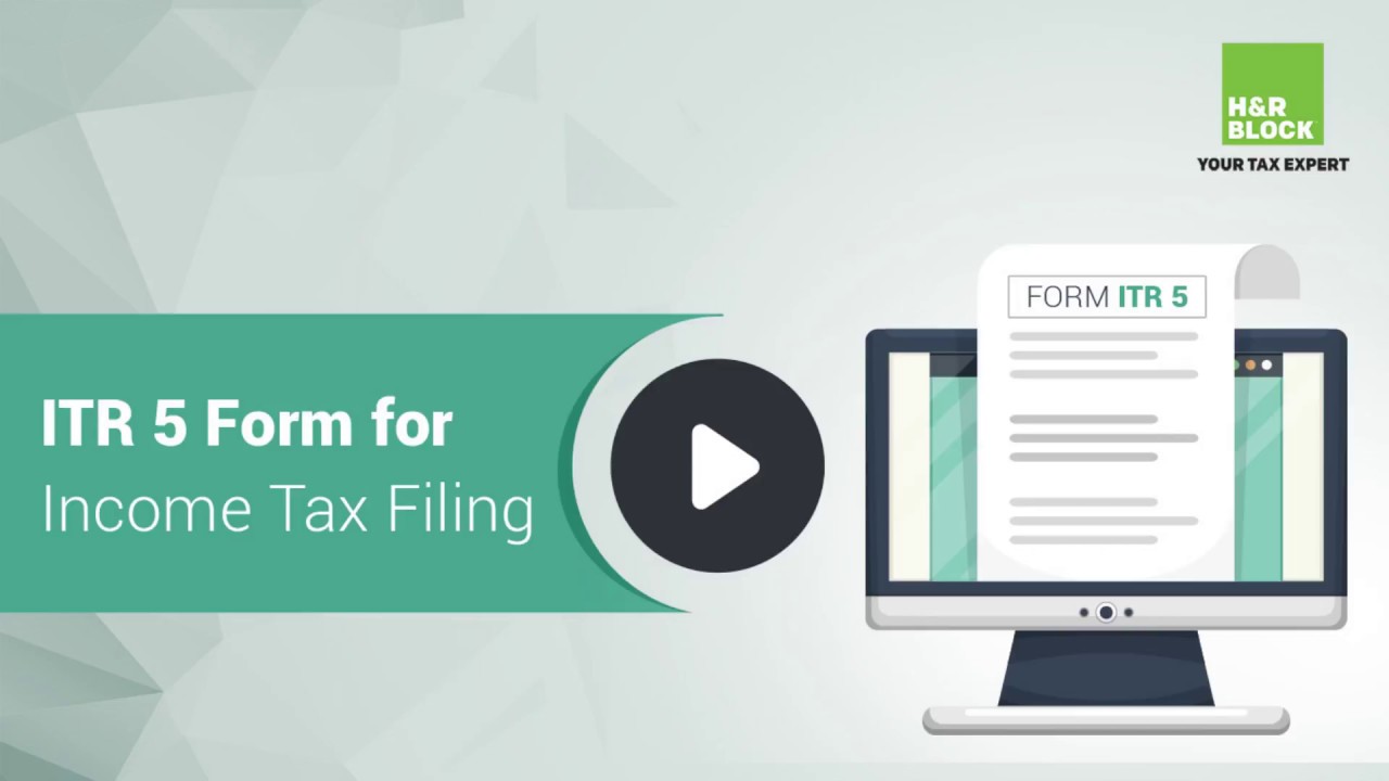 ITR 5 - How to File ITR