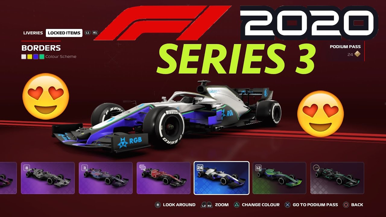 F1 2020 Game - Podium Pass Series 3 ALL ITEMS!