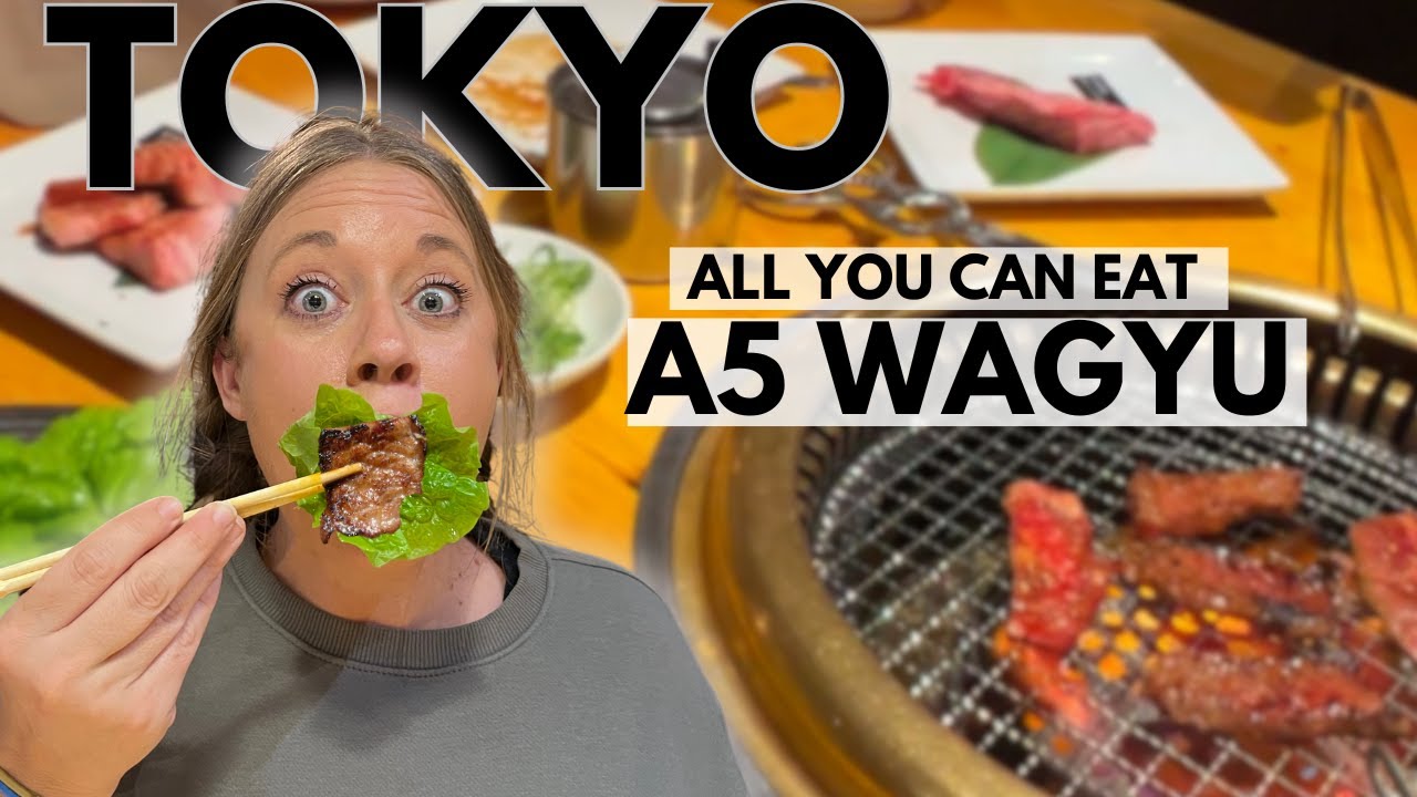 $35 AYCE Japanese A5 Wagyu Restaurant in Tokyo! YAKINIKU-BBQ fufutei ikebukuro
