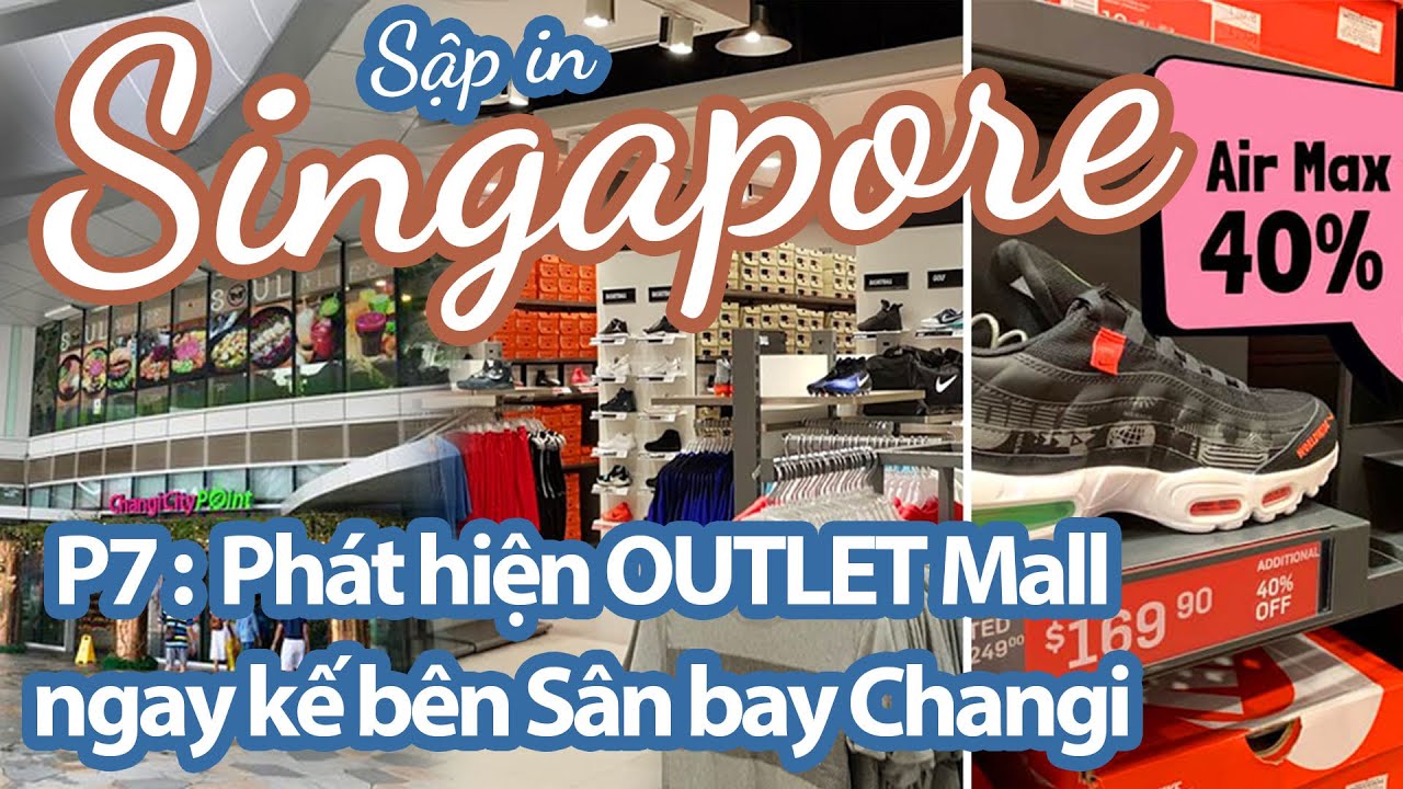 DU LỊCH SINGAPORE 2022 || Đi HỘI CHỢ ẨM THỰC LỚN NHẤT SINGAPORE & Outlet mall ngay sân bay Changi !