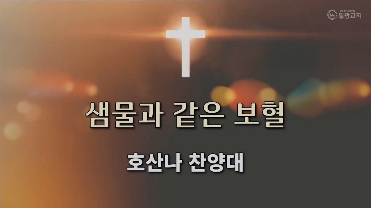 260301 주일2부예배 찬양 | 호산나 찬양대 | 샘물과 같은 보혈
