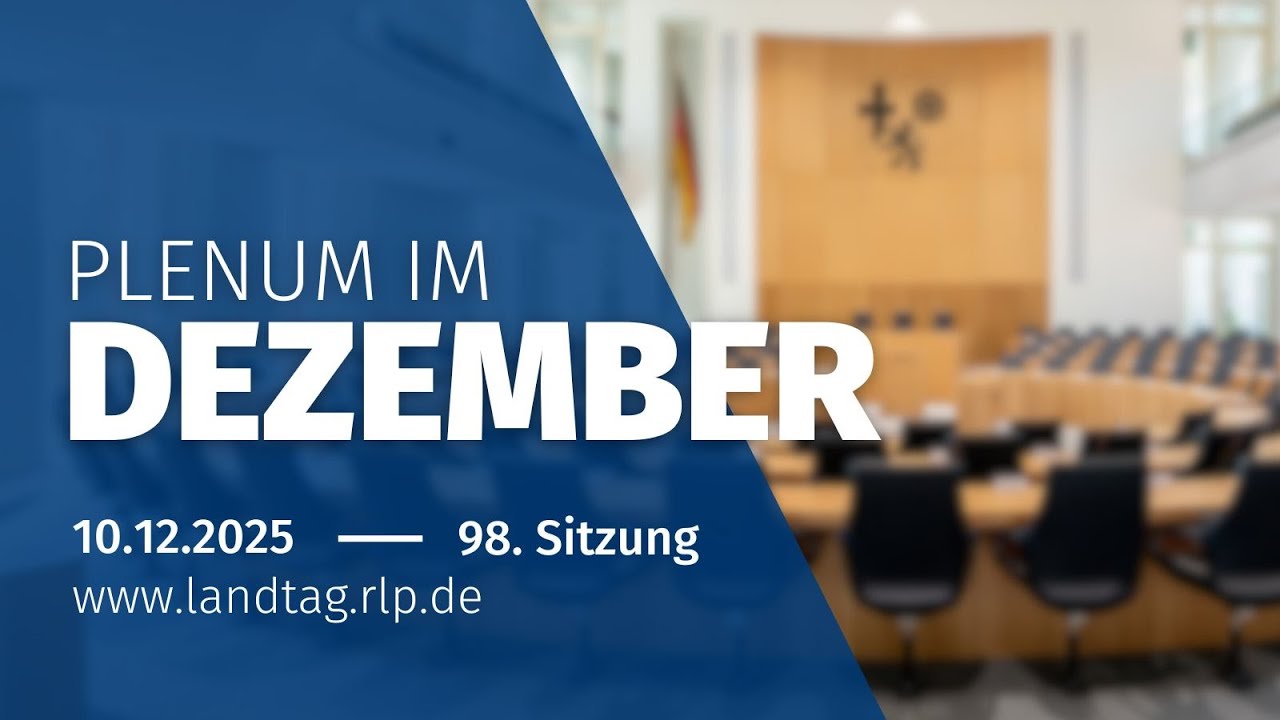 98. Plenarsitzung am Mittwoch, dem 10. Dezember 2025, 14:00 Uhr