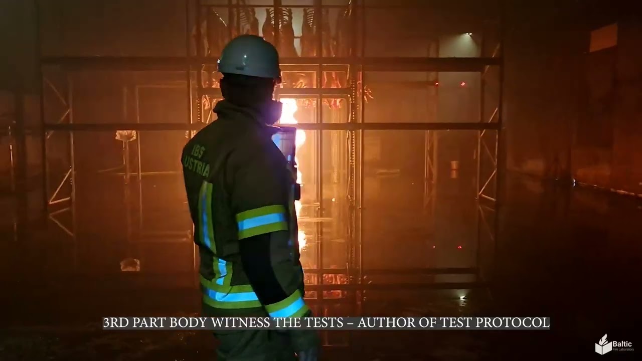 FULL SCALE FIRE TESTS WATER MIST COLD STORAGE, BUTCHER FACILITY, BALTIC FIRE LABORATORY