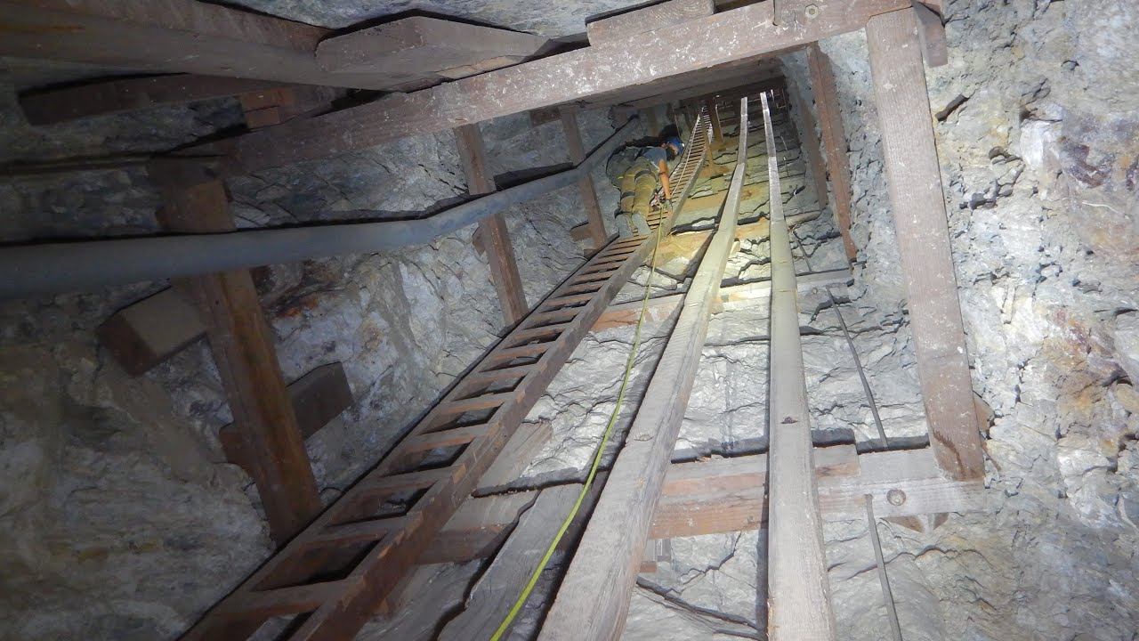 Multi Level Shaft Descent At The Star Mine - A Mojave Desert Gold Mine