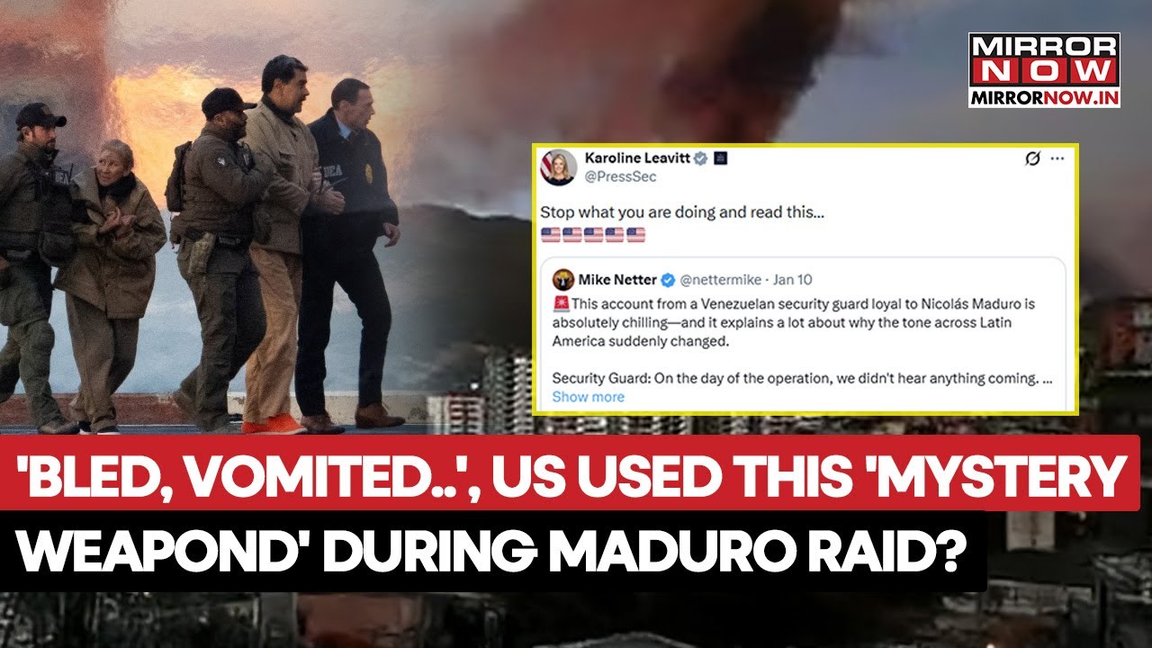 US Used 'Mystery Weapon' During Maduro Raid? Venezuelan Soldiers 'Bled From Nose, Vomited Blood'