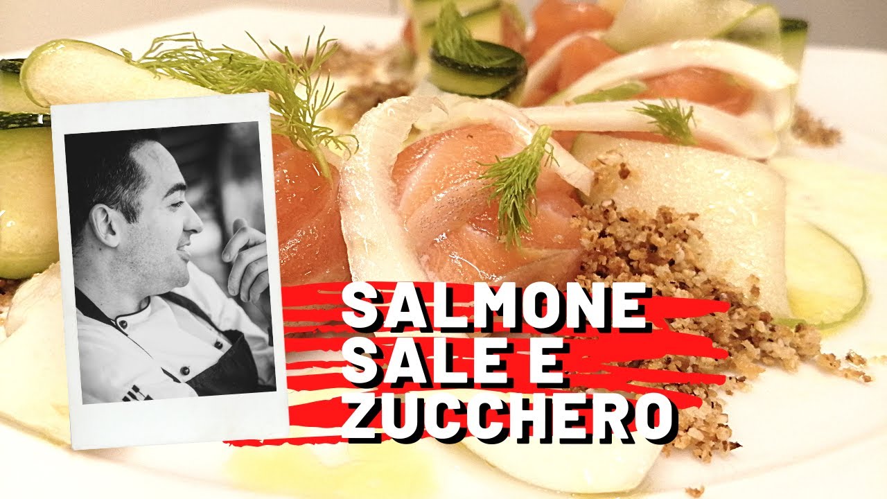 Salmone sale e zucchero - marinatura a secco