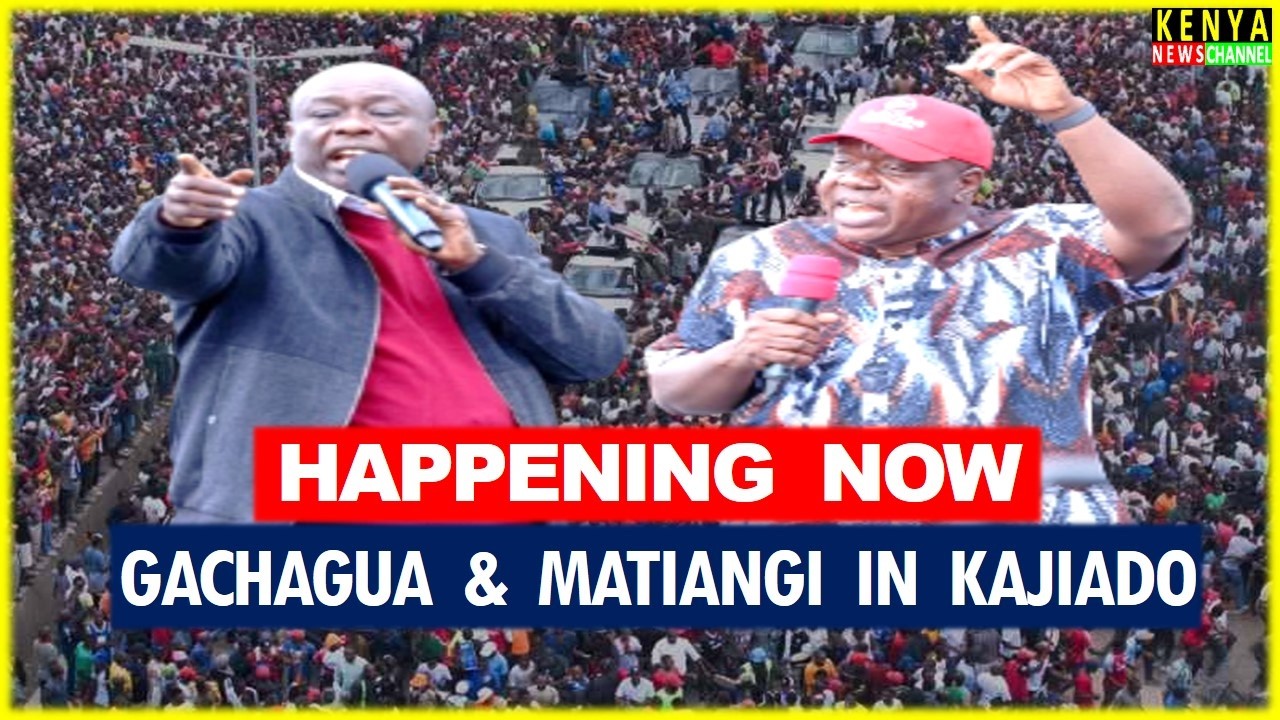 LIVE - Gachagua & Matiangi hold Mega Rallies in Kajiado after Church