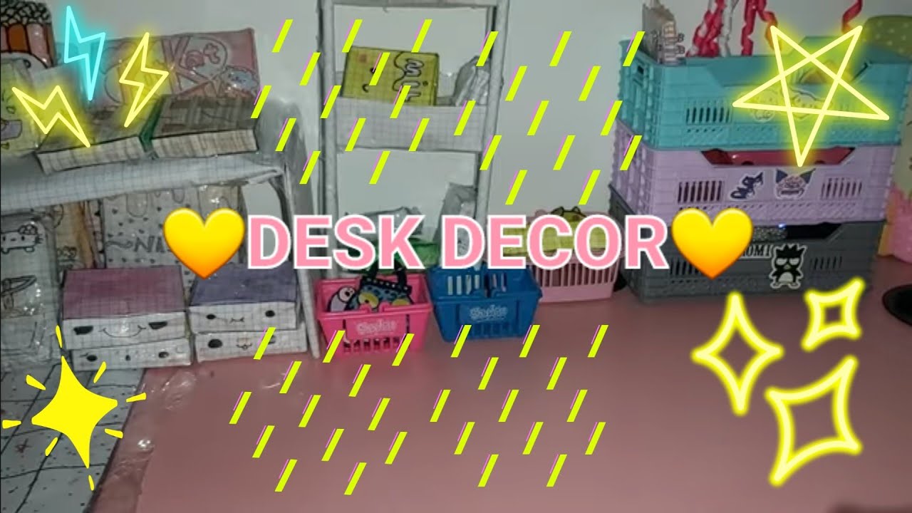 💫Desk decor💫💙💦#keşfetbeniöneçıkar #ytdayibenionecikarnolur 