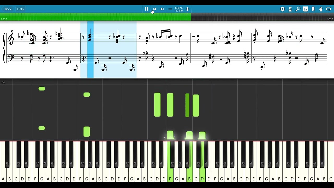 Blue Moon - New York Piano Bar - Paul Weiner Piano Synthesia Cover