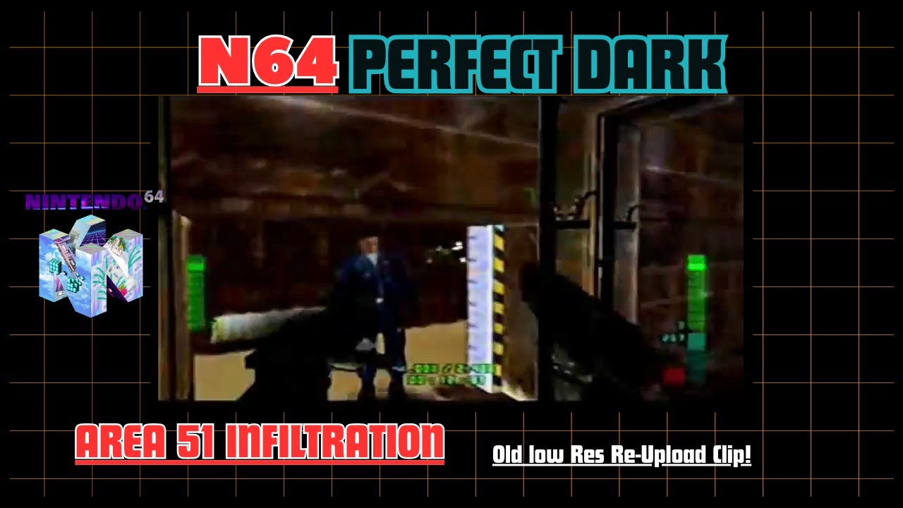 Perfect Dark Nintendo 64 Area 51 Infiltration