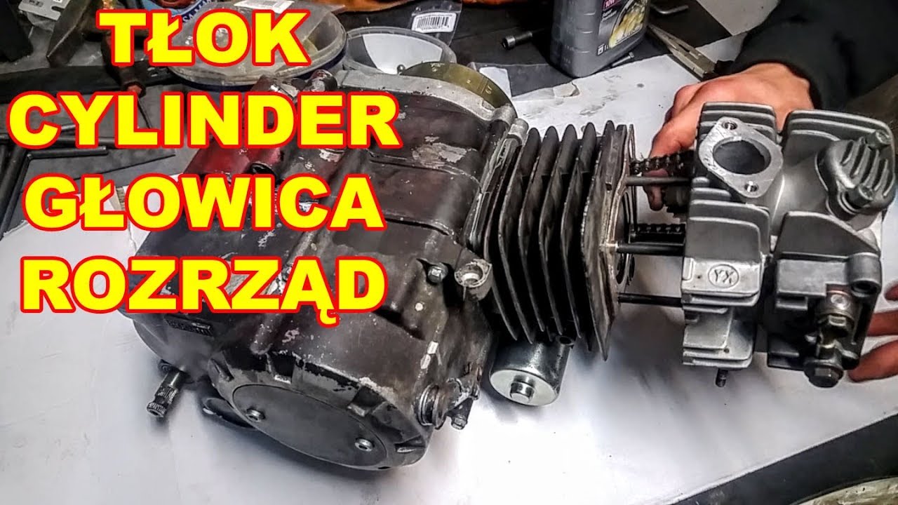 cz2. Składanie silnika YX 140ccm Pitbike MRF YCF (krok po kroku) 1P56FMJ Lifan Loncin CROSS
