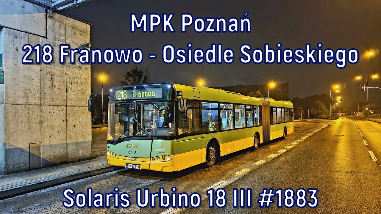 MPK Poznań - linia 218, Solaris Urbino 18 III #1883
