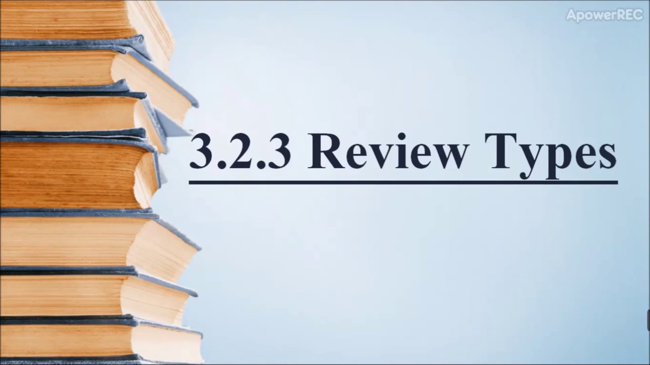 3.2.3 Review Types ||softwareknowledge || ISTQB
