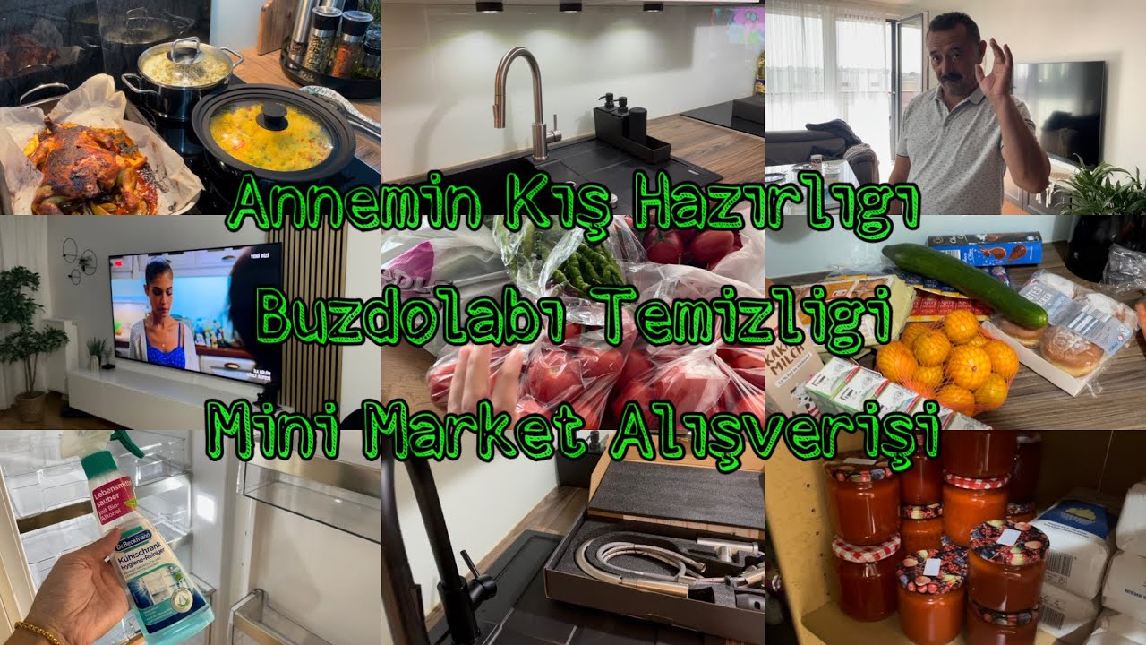 Annemin Kışlık Hazırlıkları | Mini Market Alışverişi | Buzdolabı Temizligi | Evde Yenilikler | Vlog