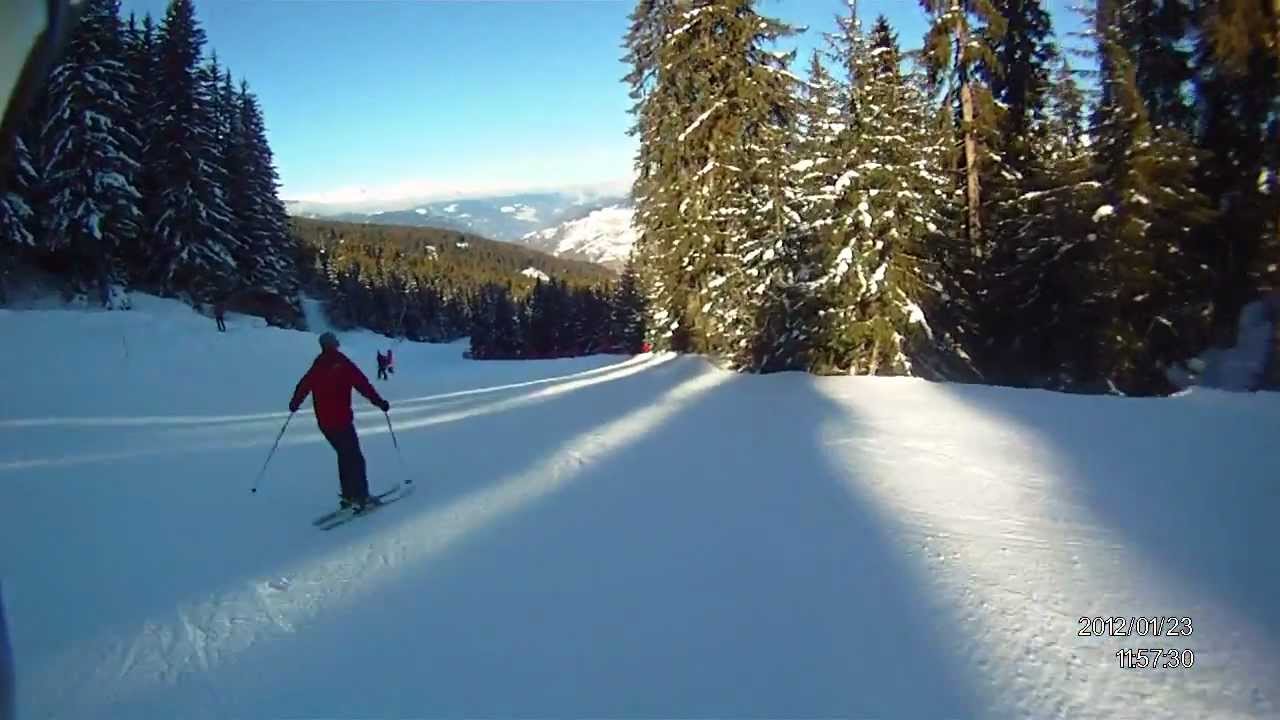 La Tania - Folyere ski run 23-1-12