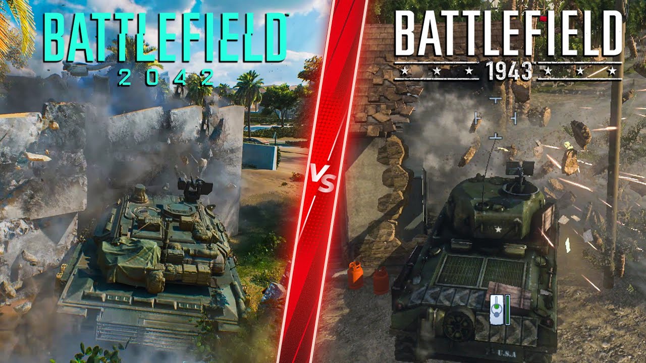 Battlefield 2042 Physics vs. Battlefield 1943 Physics