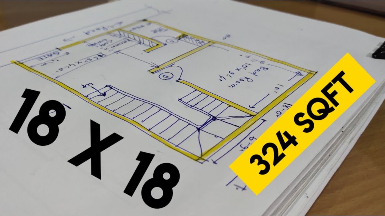 18 x 18 SMALL HOUSE PLAN II 324 SQFT HOME DESIGN II 18*18 GHAR KA NAKSHA
